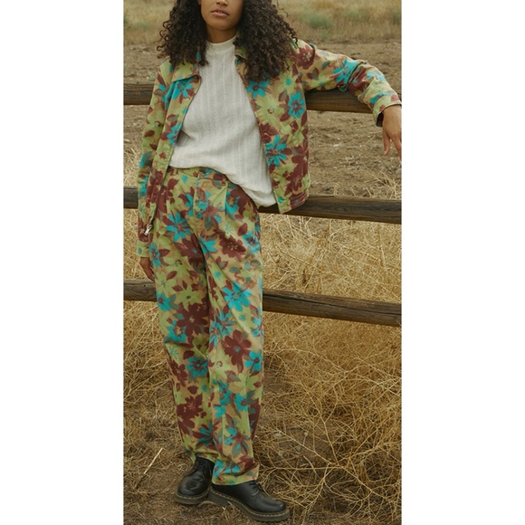 Colour Range x PacSun Eco Pleated Floral Trousers Size Small NWT - Picture 1 of 13